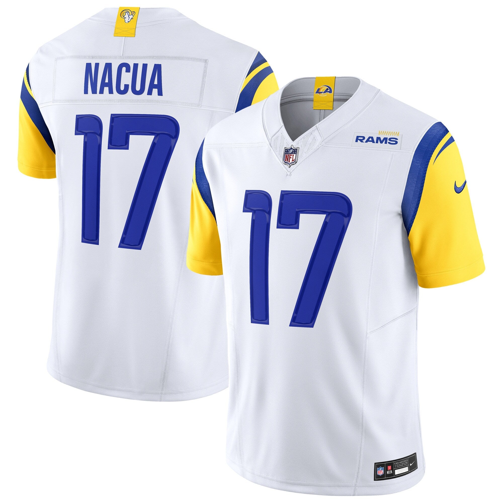 Puka Nacua Los Angeles Rams Nike Vapor F.U.S.E. Limited Jersey - White