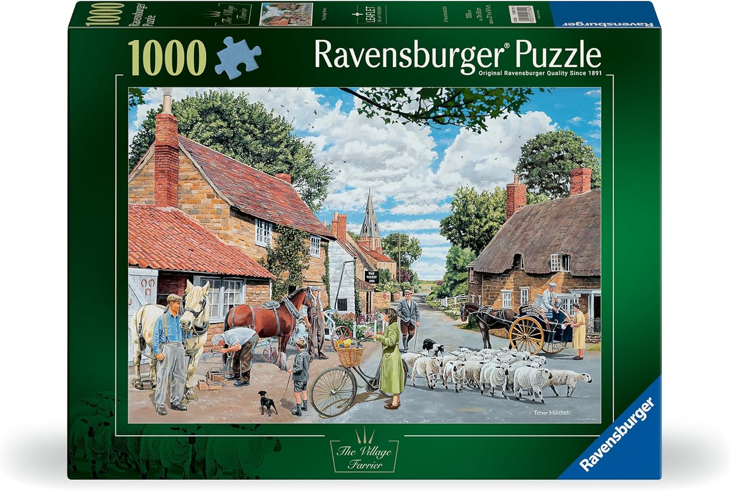 The Village Farrier by Trevor Mitchell - 1000 Piece Jigsaw Puzzle (Ravensburger)