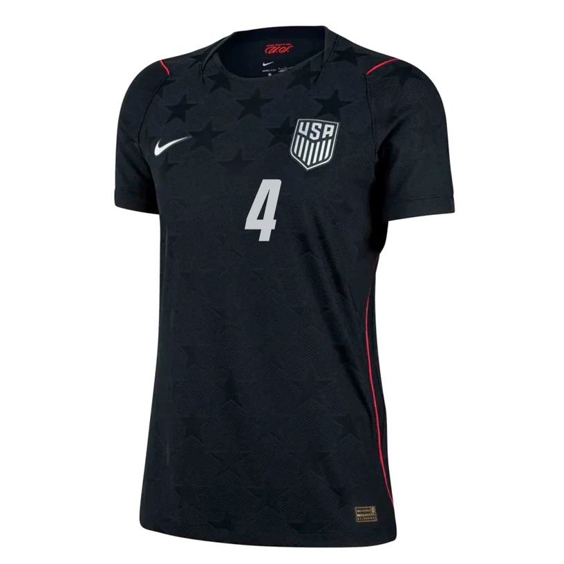 Nike Women's Adams United States Match Authentic Away Jersey 2026 (Dark Obsidian/Pure Platinum)
