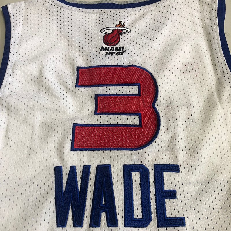 Wade Miami Heat  White 3 MN