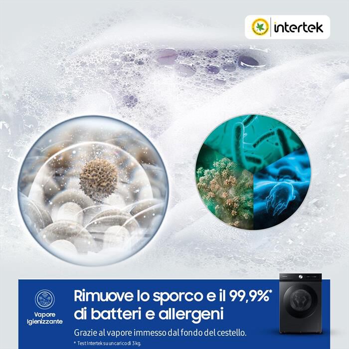 SAMSUNG - Lavatrice WW11DB7B94GBU3 11 Kg Classe A-NERO