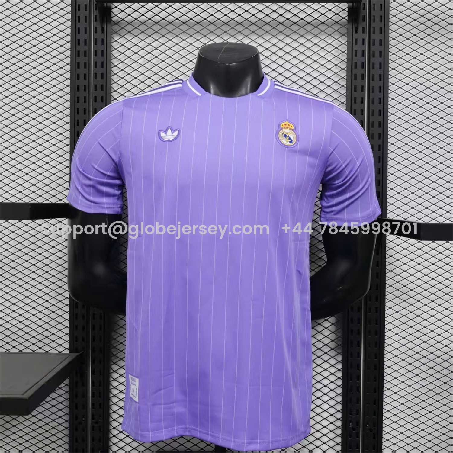 Real Madrid 25-26 Icon Range Trefoil Light Purple Travel Jersey - Player Version
