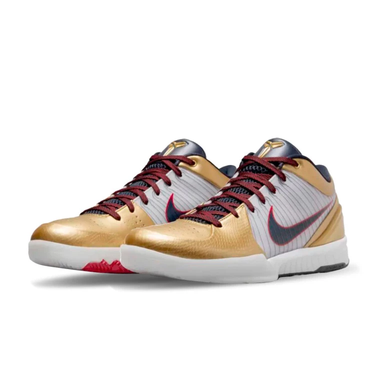 Kobe 4 Protro Gold Metal Basketball Shoes