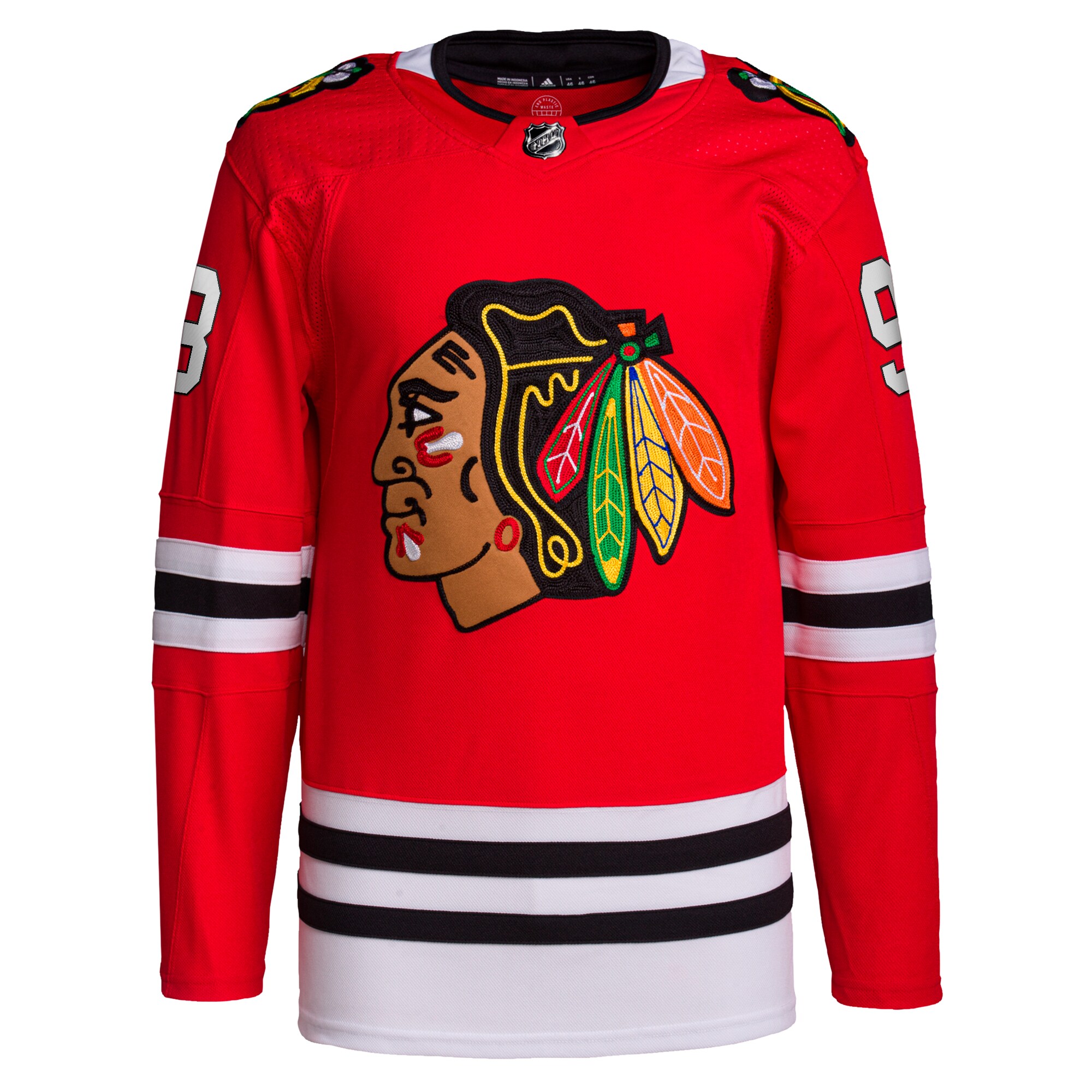 Connor Bedard Chicago Blackhawks  2023 NHL Draft Home Primegreen   Jersey – Red