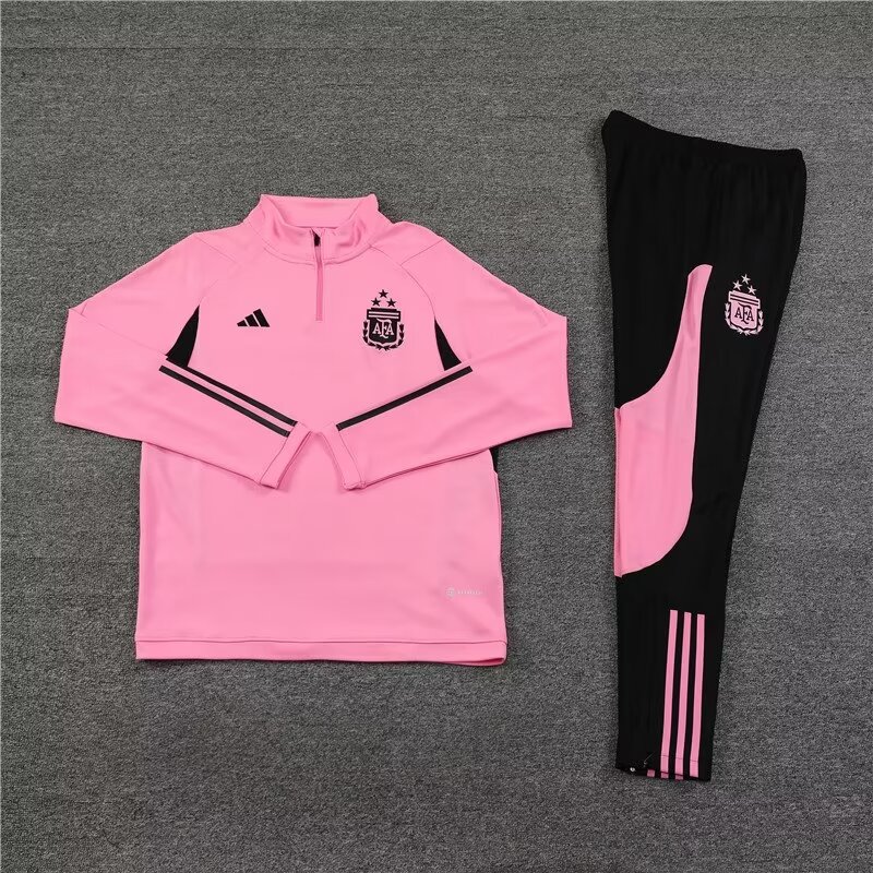 2023/2024 Argentina Half-length Training Wear Pink Jersey Set