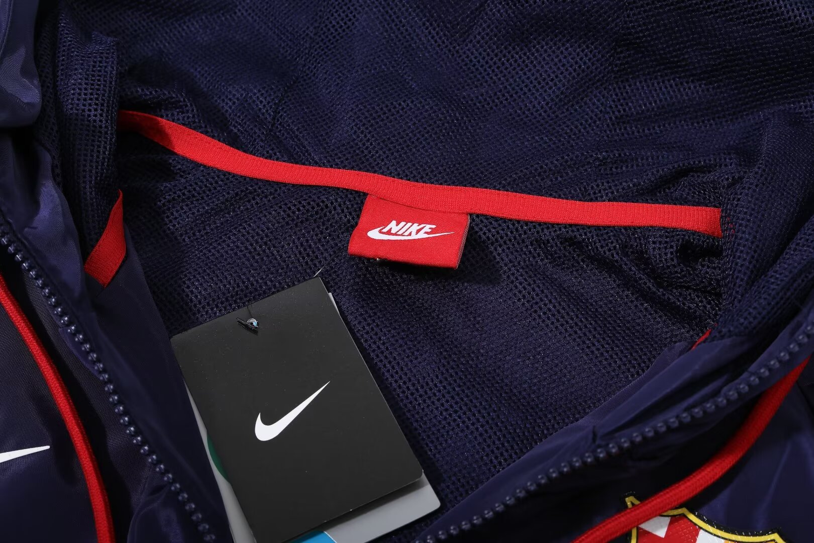 2023/24 Barcelona blue hooded windbreaker 1:1 Thai quality