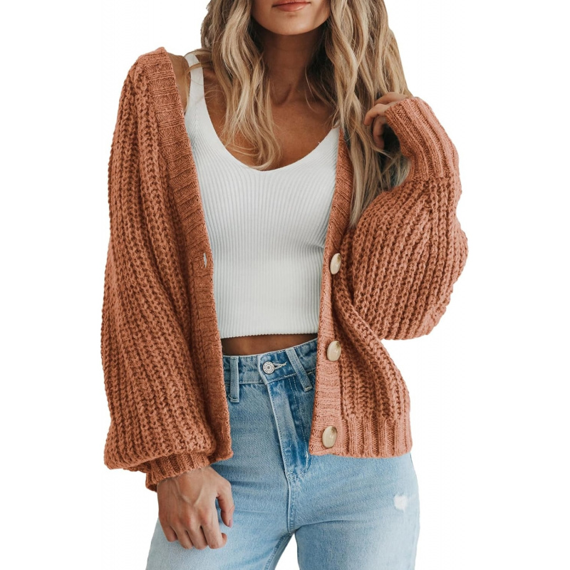 Women's Chunky Knit Open Front Sweater