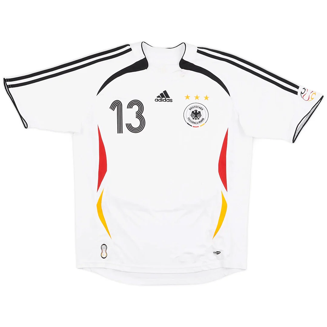 BALLACK #13 Germany 2006 Home Retro Football Jersey