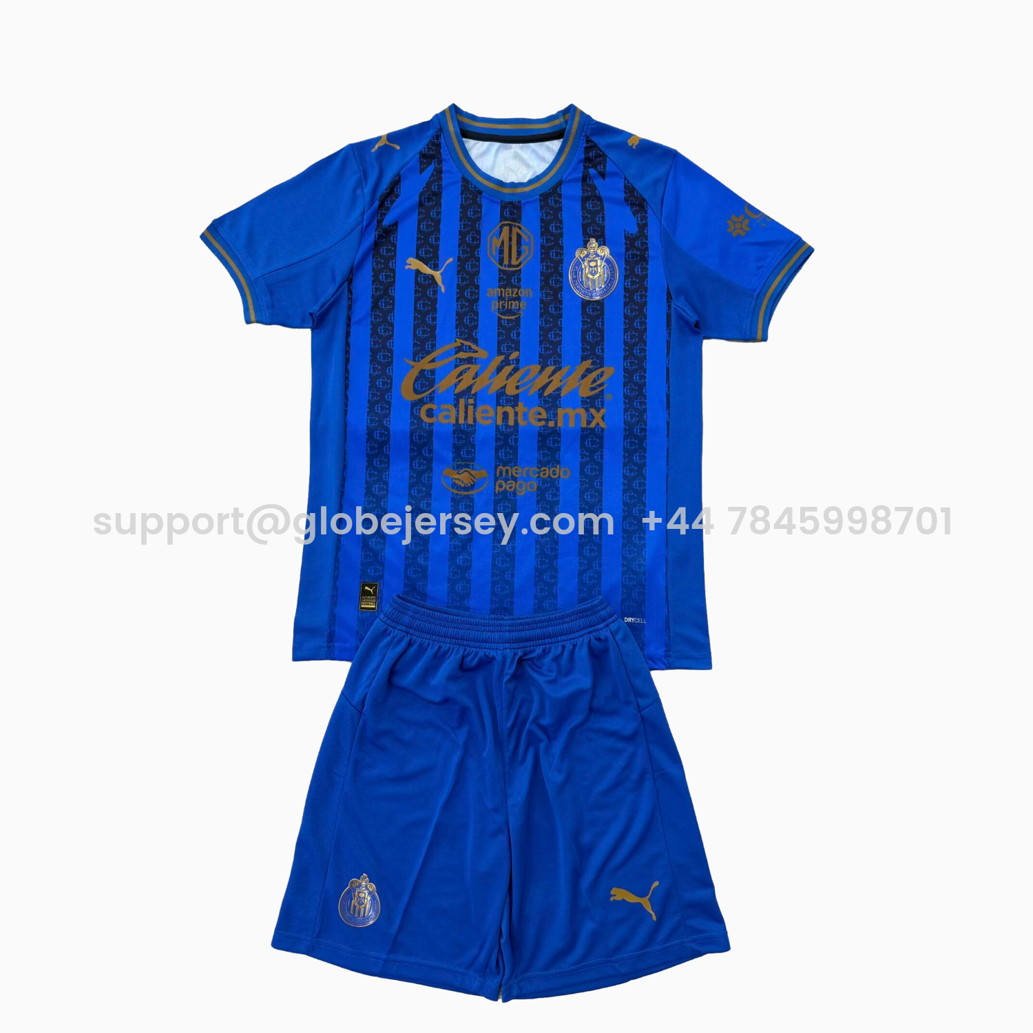 Chivas de Guadalajara 25-26 Third Blue Men's Adult Jersey Set - Fans Version