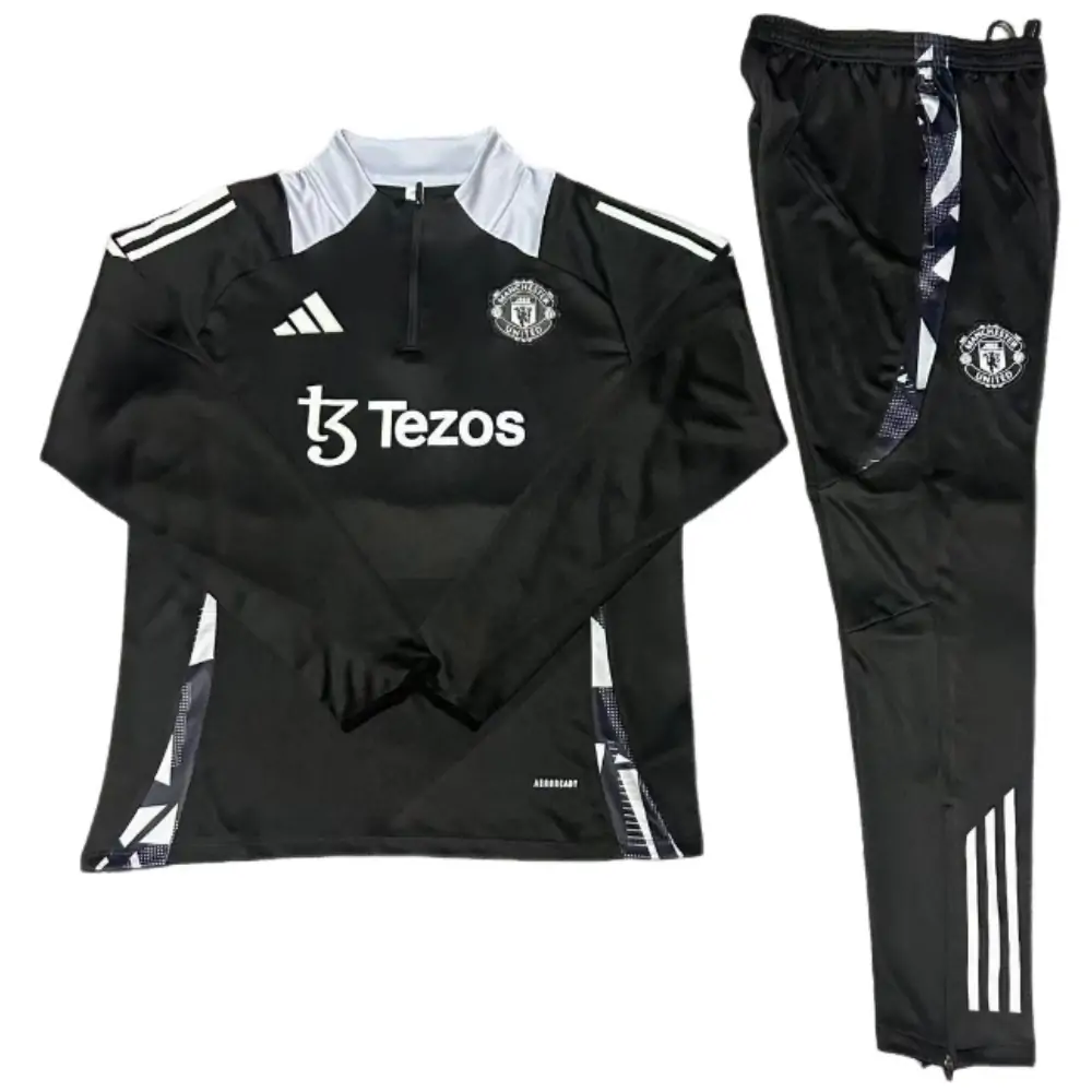 2024-25 New Season Manchester United Black Kids Training Jersey