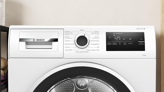BOSCH - Asciugatrice Serie 4 WTH85208II 8Kg Classe E-Bianco