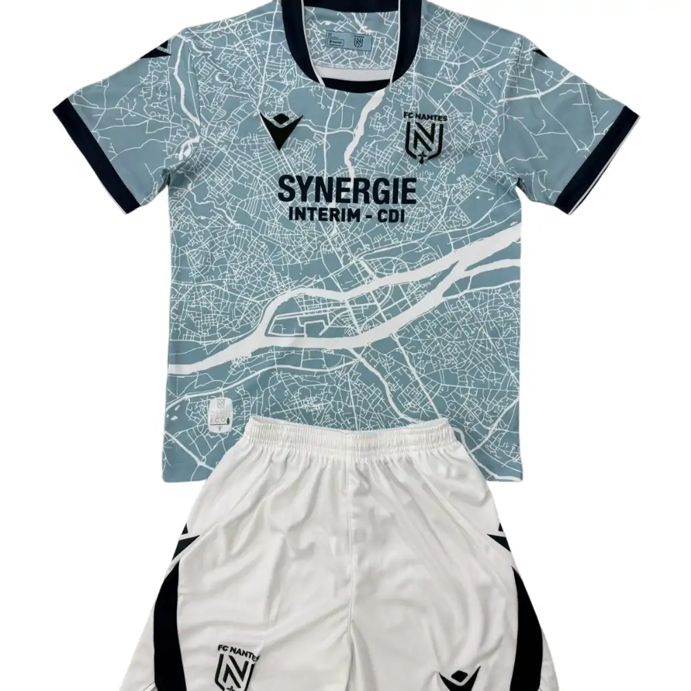 2025-26 FC Nantes Away Kit - Short Sleeve Children's suit Fans Edition
