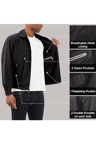 Men's Auburn Zip-Front Golf Jacket