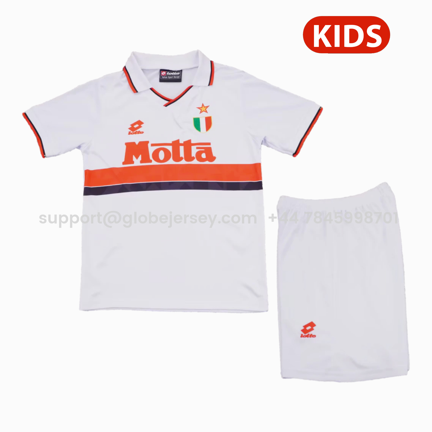 Retro AC Milan 1993-94 Away Kids Kit