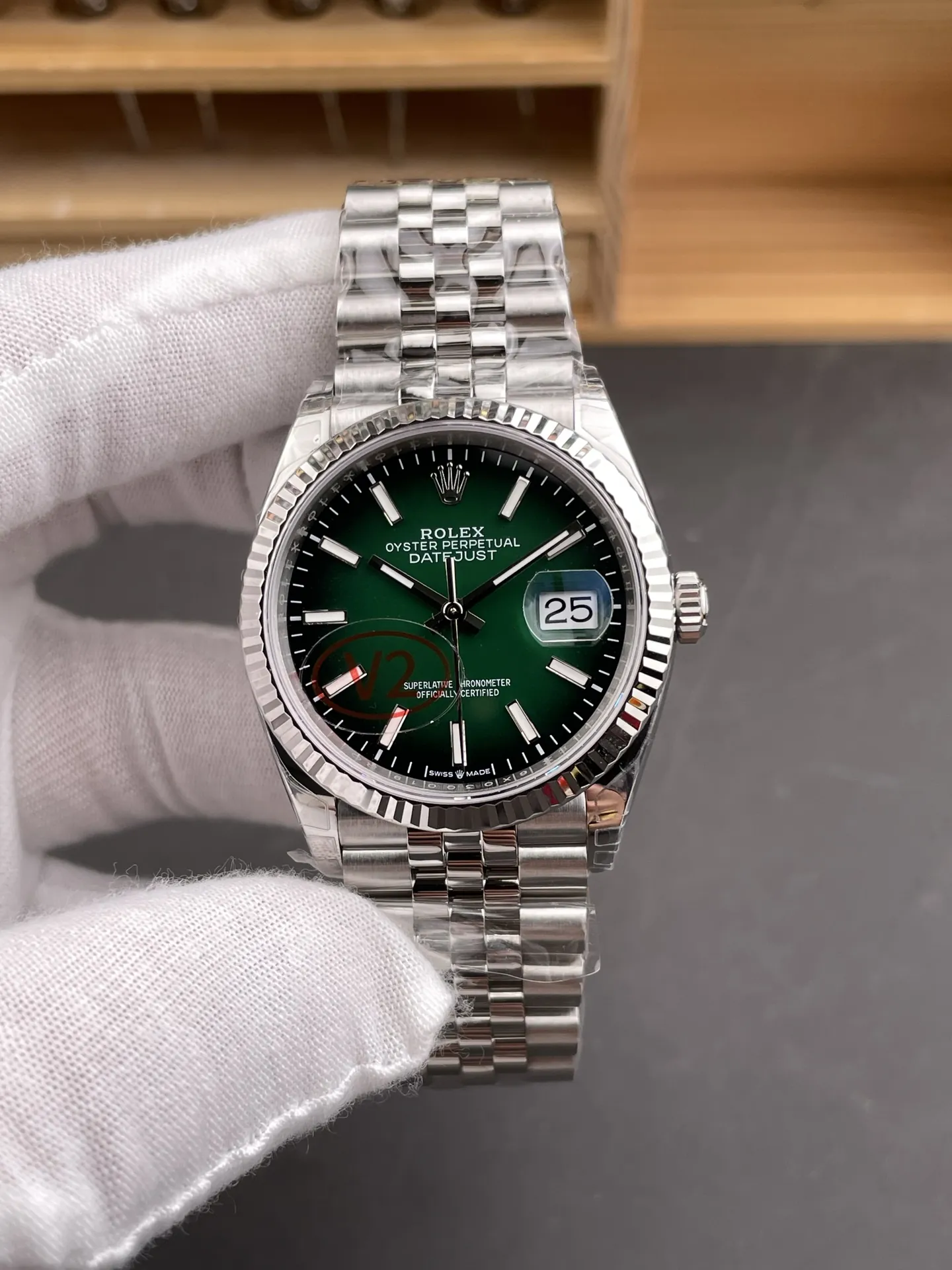 Rolex Datejust 123 G Smoked Green 36mm
