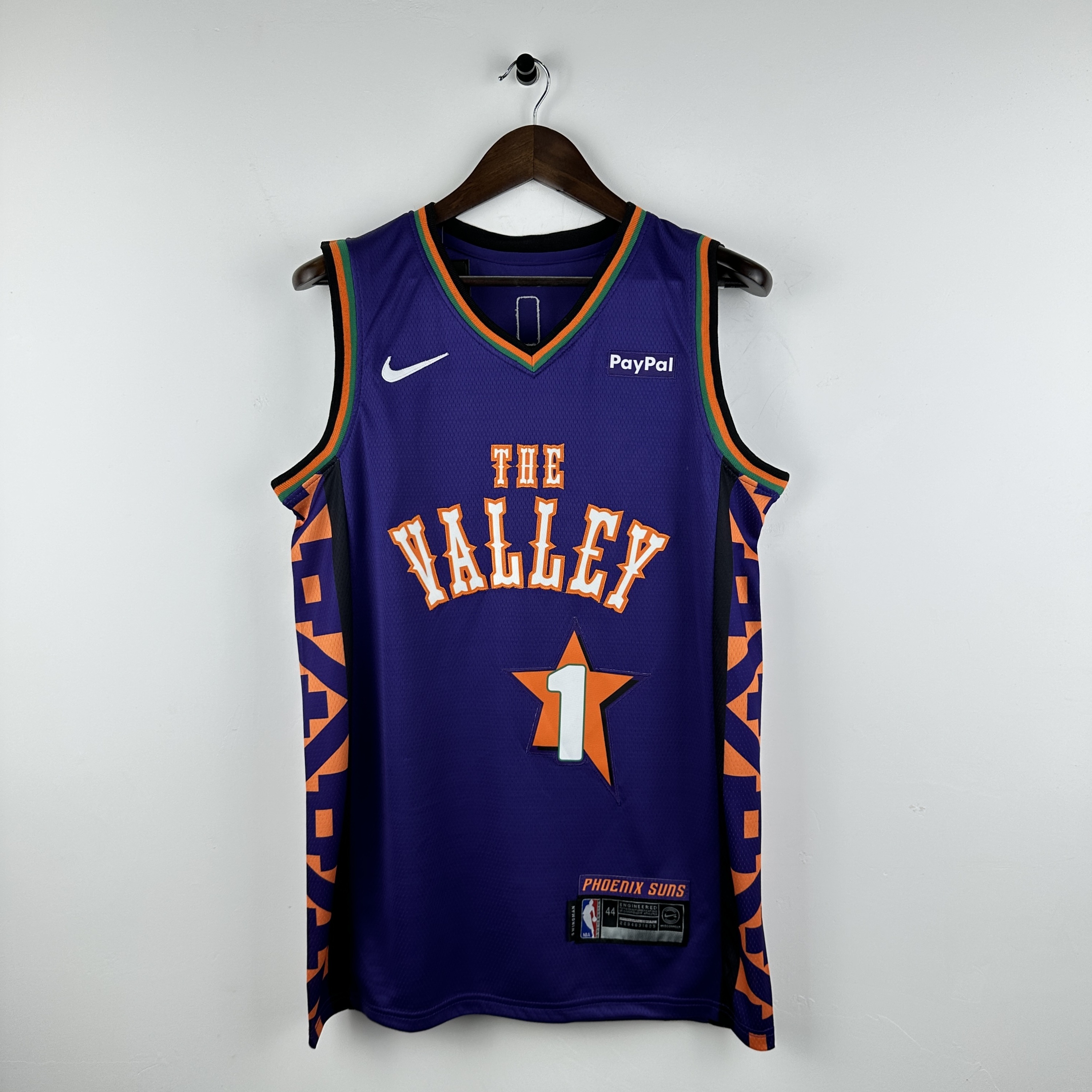 Embroidered 25th Season Suns City Edition No. 1 Booker