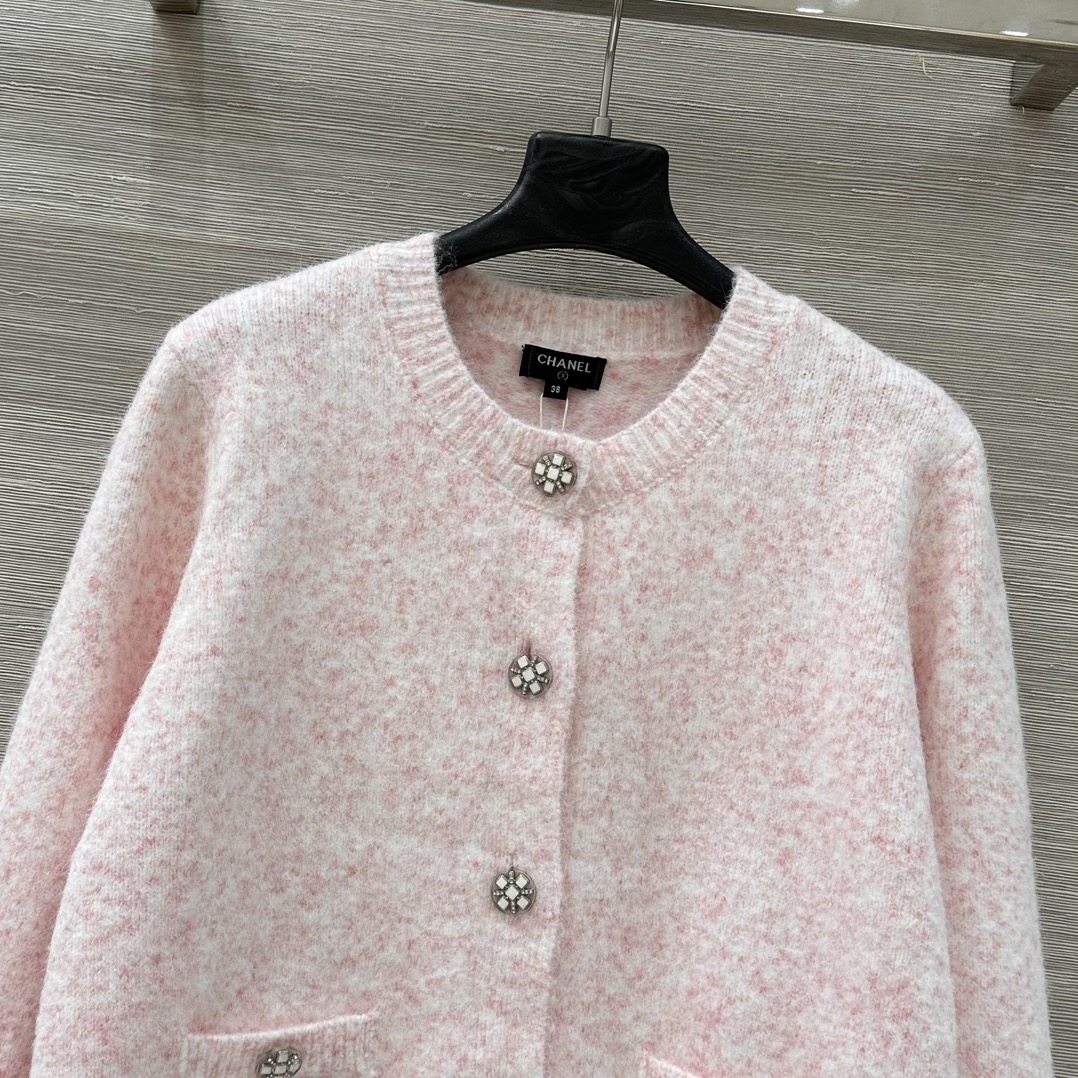 Cherry blossom pink iridescent floral cashmere coat