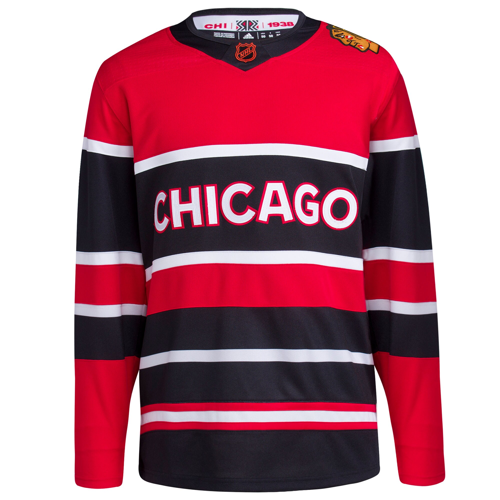 Chicago Blackhawks  Reverse Retro 2.0  Blank Jersey – Red