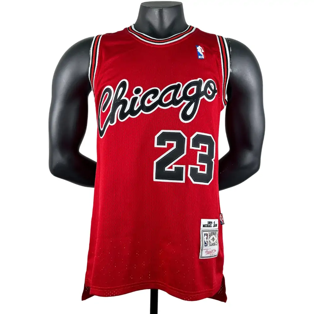 Embroidered MN retro jersey Bulls 84/85 season rookie red No. 23 Jordan