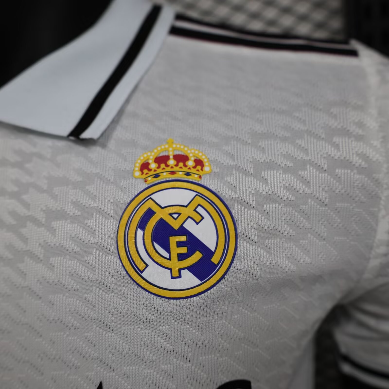 2024/2025 Player Version Real Madrid White open tube Football Shirt 1:1 Thai Quality