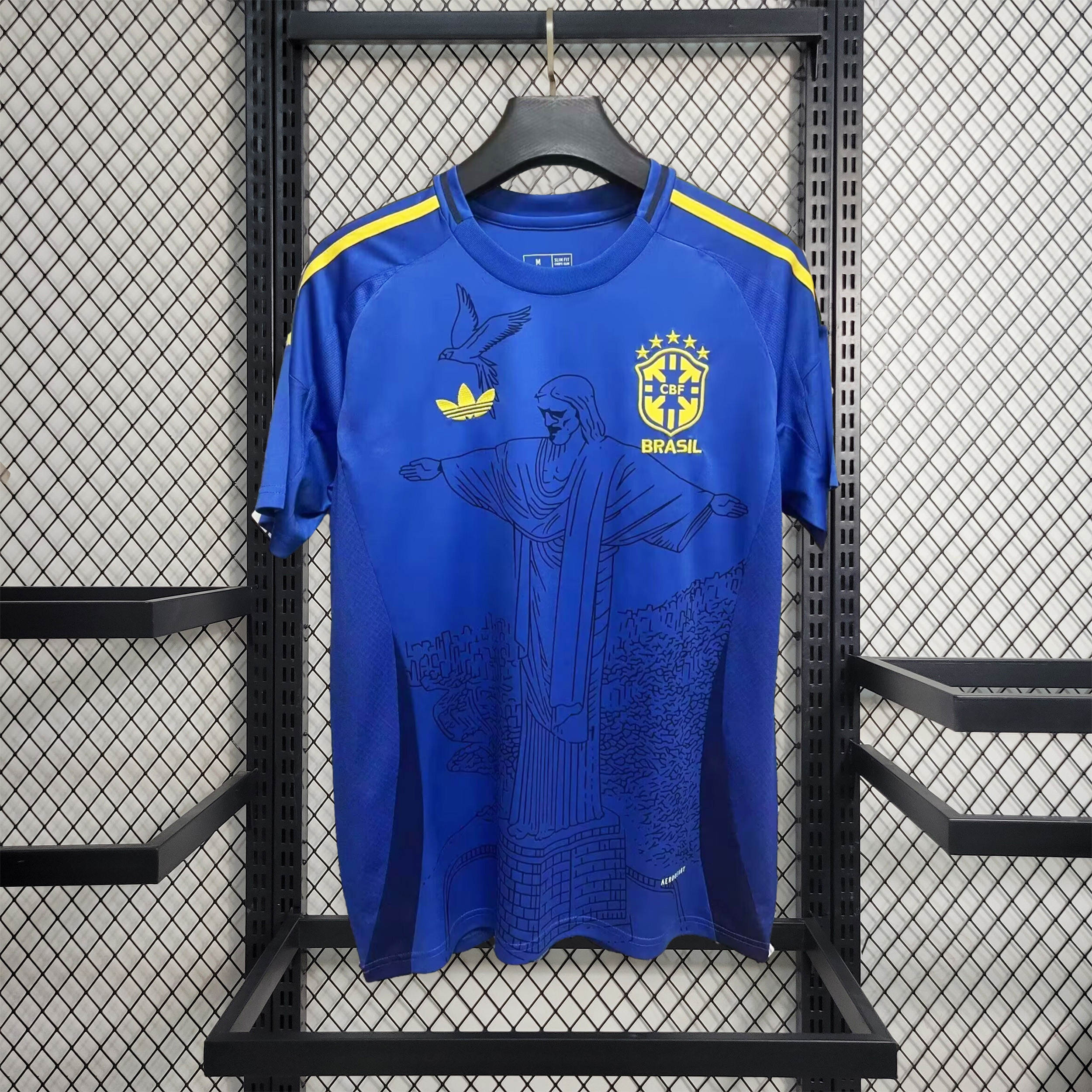 Brazil 2024 Blue Christ the Redeemer Statue Vintage Originals Tee