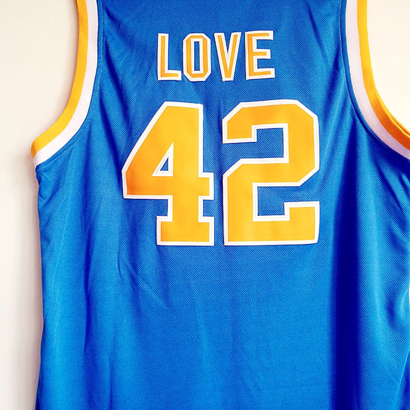 NCAA UCLA No. 42 Kevin Love Classic Blue Embroidered Basketball Jersey
