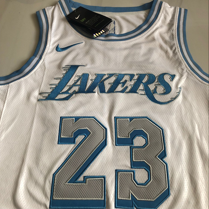 LeBron James Los Angeles Lakers  White 23 MN