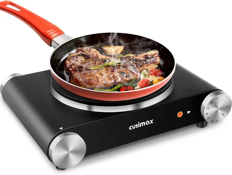 1800W Dual-Zone Ceramic Hot Plate – Portable Infrared Cooktop with Glass Surface & Precise Temperature Controls