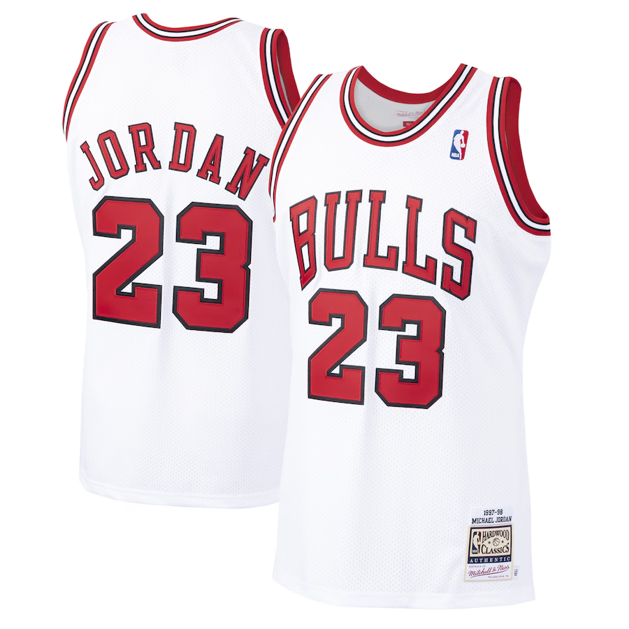 Michael Jordan Mitchell & Ness White 1997/98 Hardwood Classics Jersey