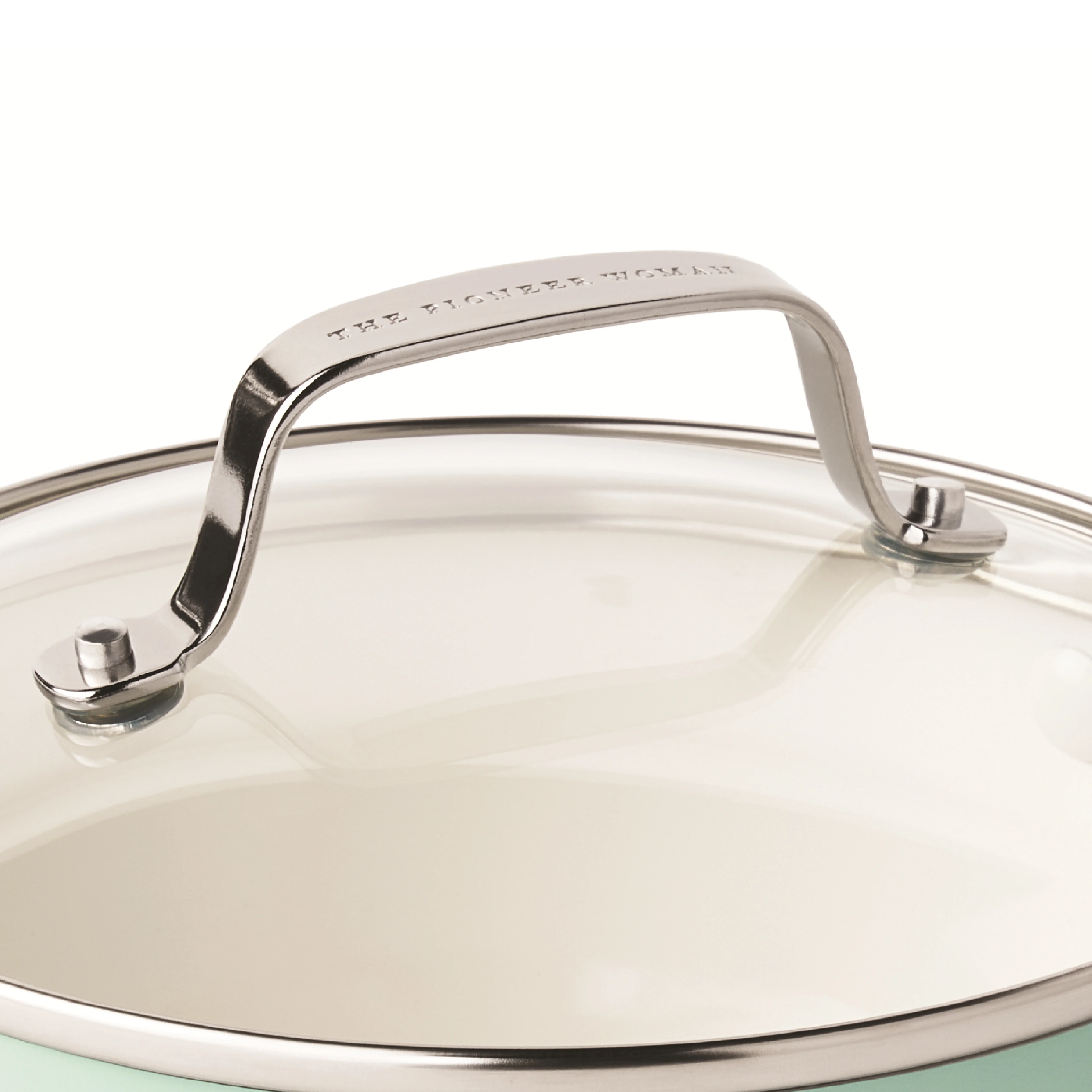 The Pioneer Woman Harlow 15-Piece Cookware Set, Ceramic Non-Stick Pots and Pans Set, Taupe