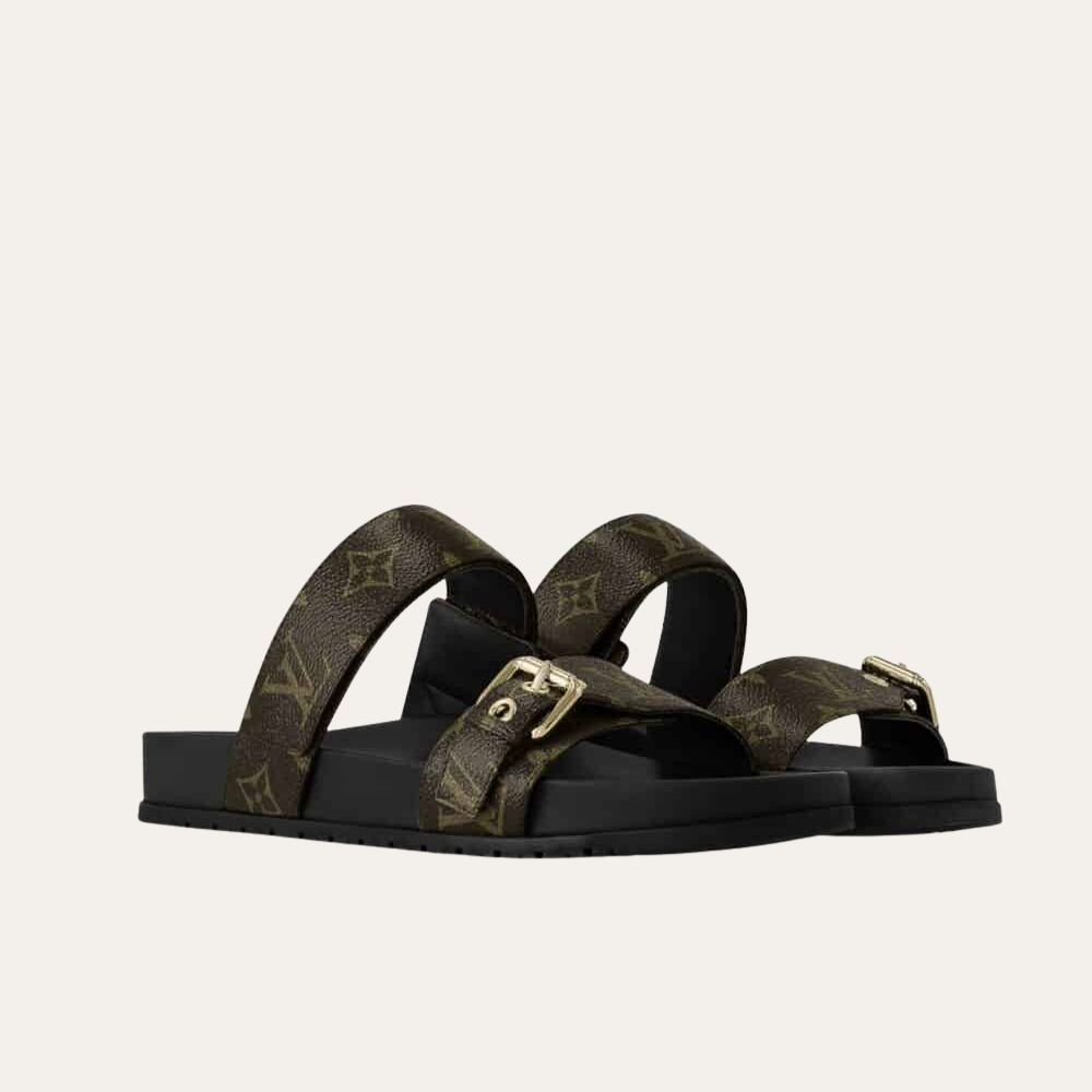 Louis Vuitton Bomdia Flat Comfort Mule Brown 1AAW8H