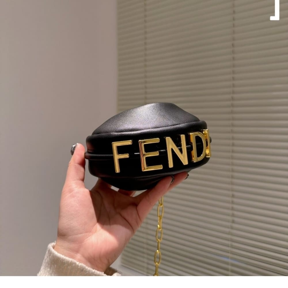 Fendi Fendigraphy Bag Black 4.9 Inches 7AS089A5DYF1HEJ