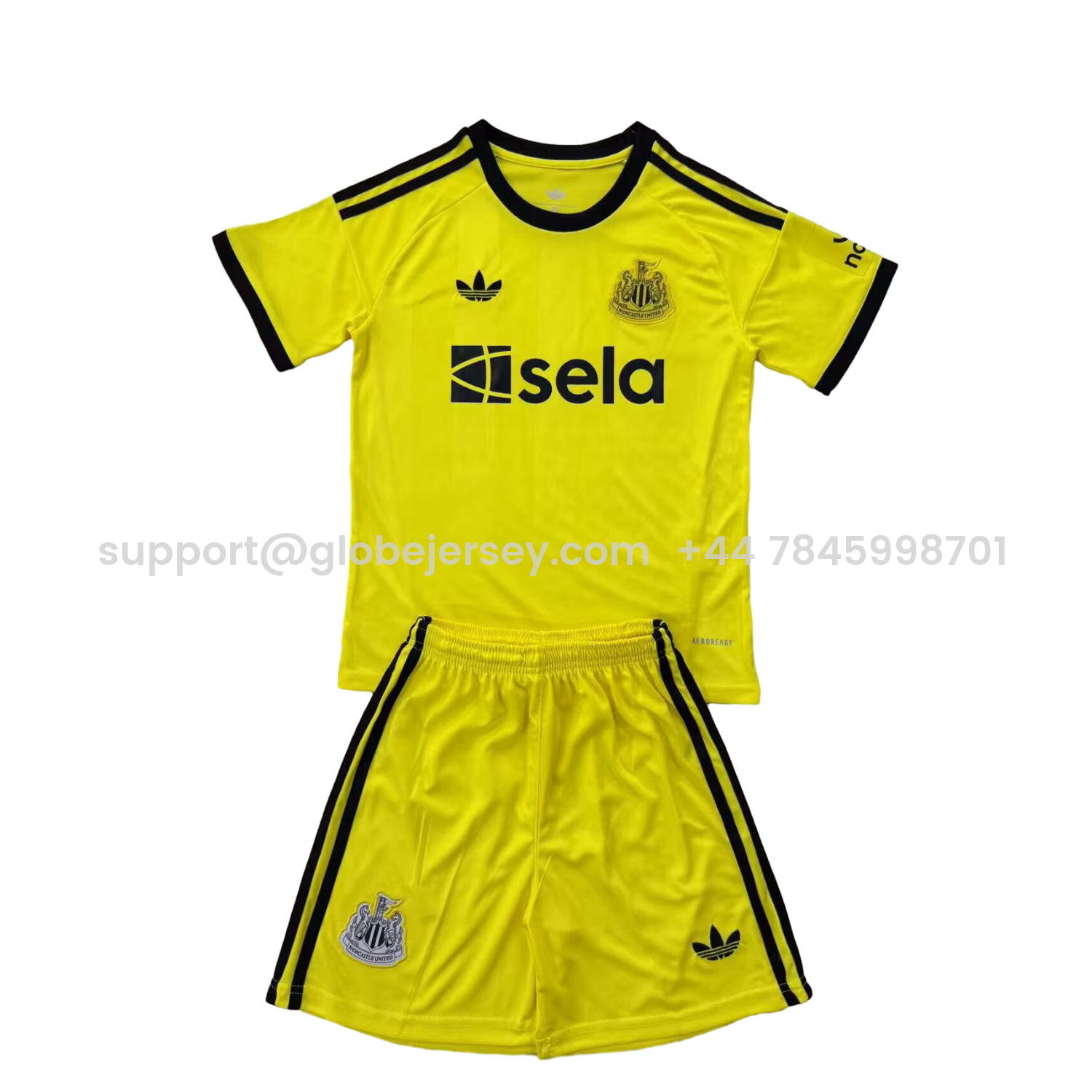 Newcastle United 25-26 Yellow Goalkeeper Men's Adult Jersey Set - Fans Version