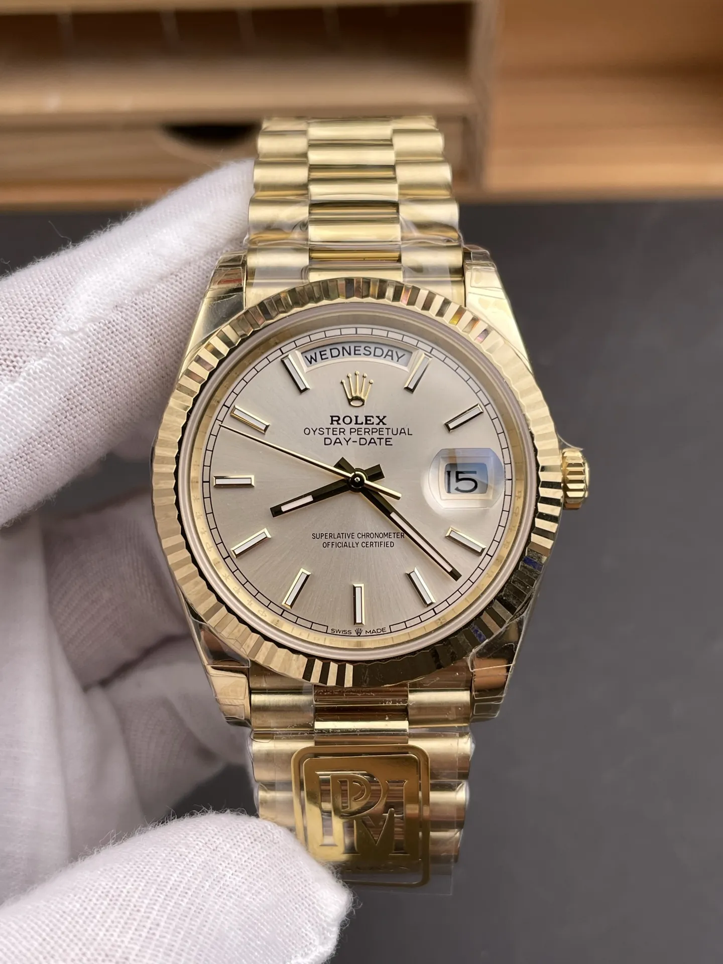 Rolex Day-Date Silver 40mm