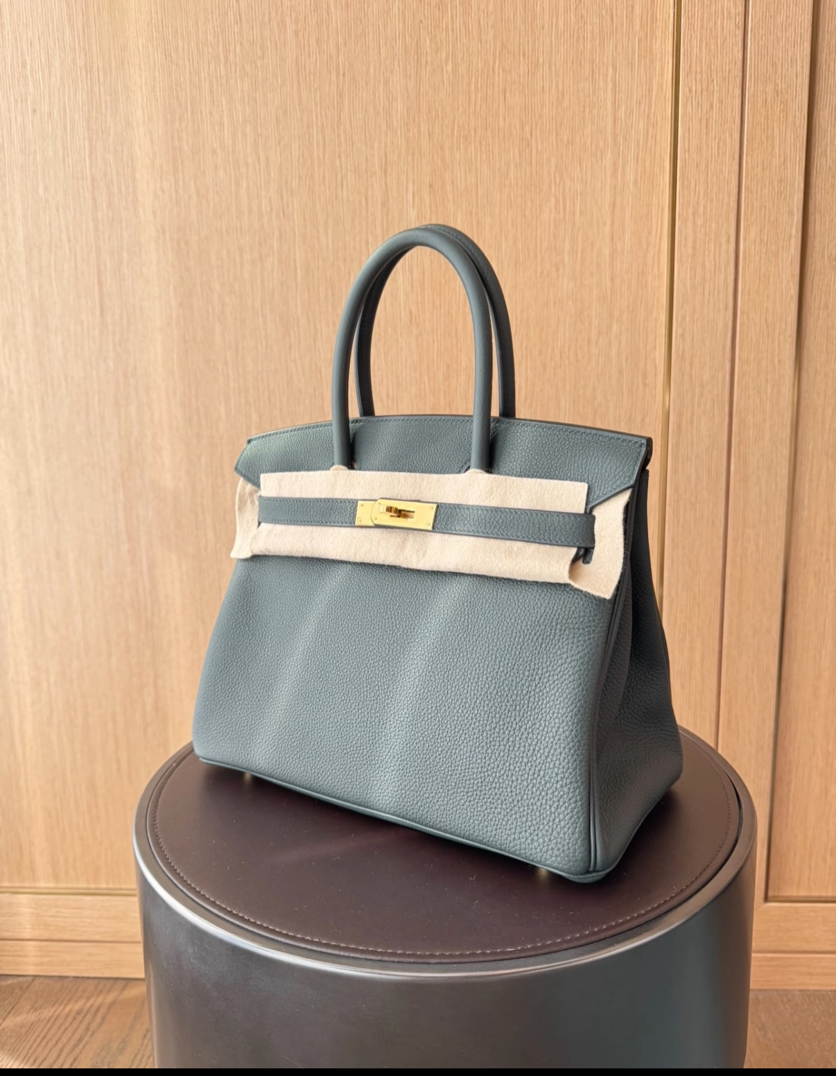 Hermès Birkin 25-35 Emerald TOGO Custom