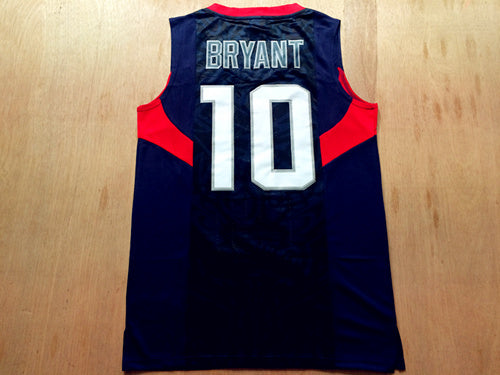 Dream Team No. 10 Kobe Bryant Blue New Fabric Fan Edition
