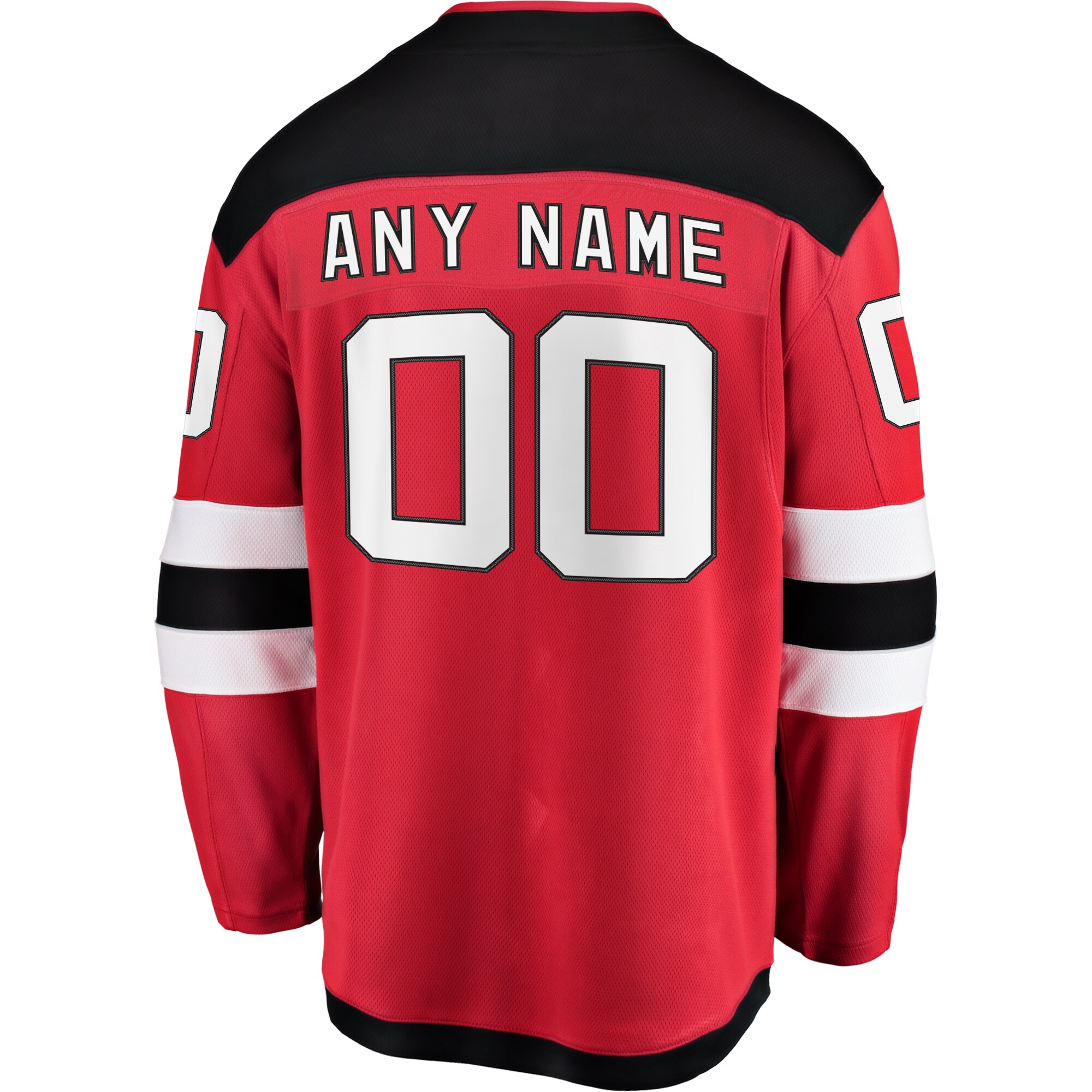 New Jersey Devils Fanatics Home Breakaway Custom Jersey – Red