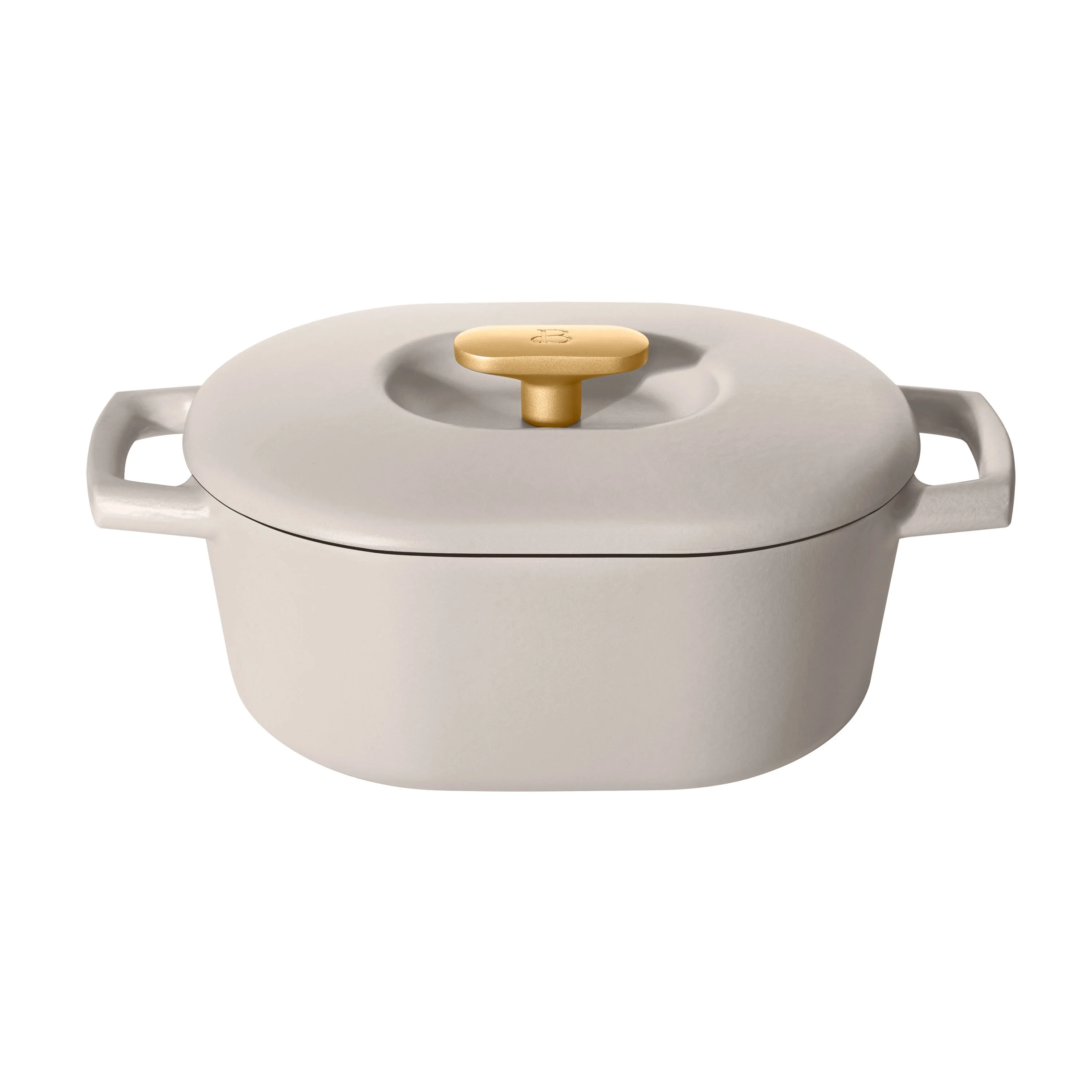 Beautiful 6 Quart Enamel Dutch Oven, Black Sesame by Drew Barrymore
