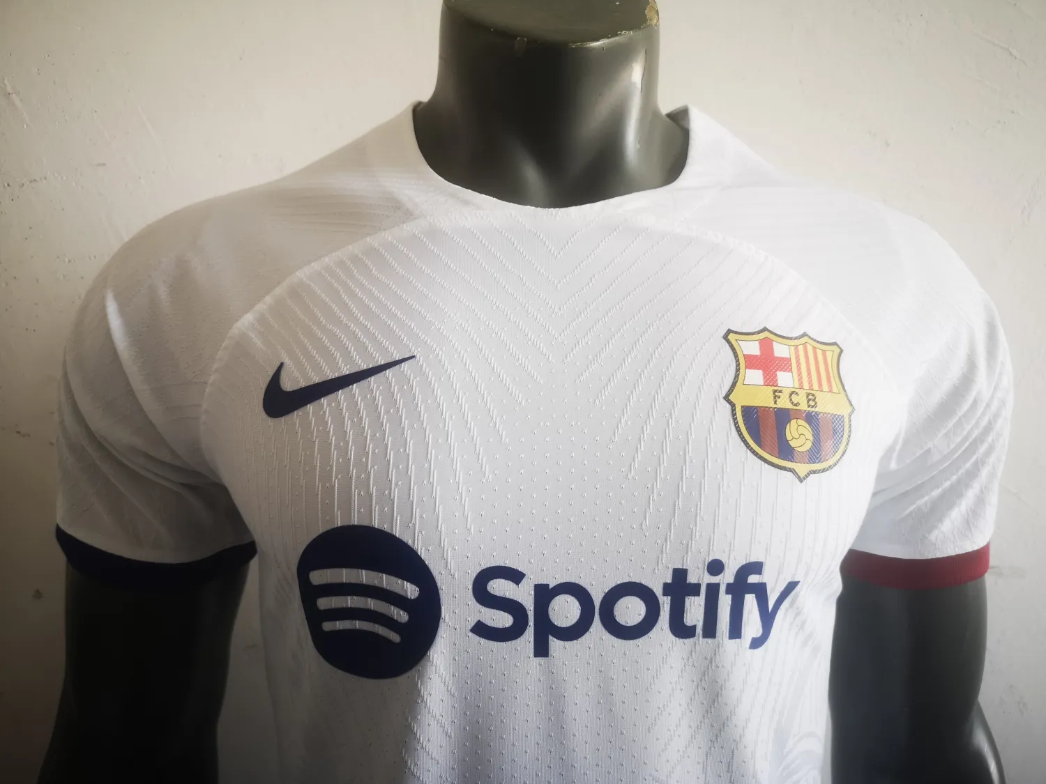 2023/24 Barcelona training white player jersey