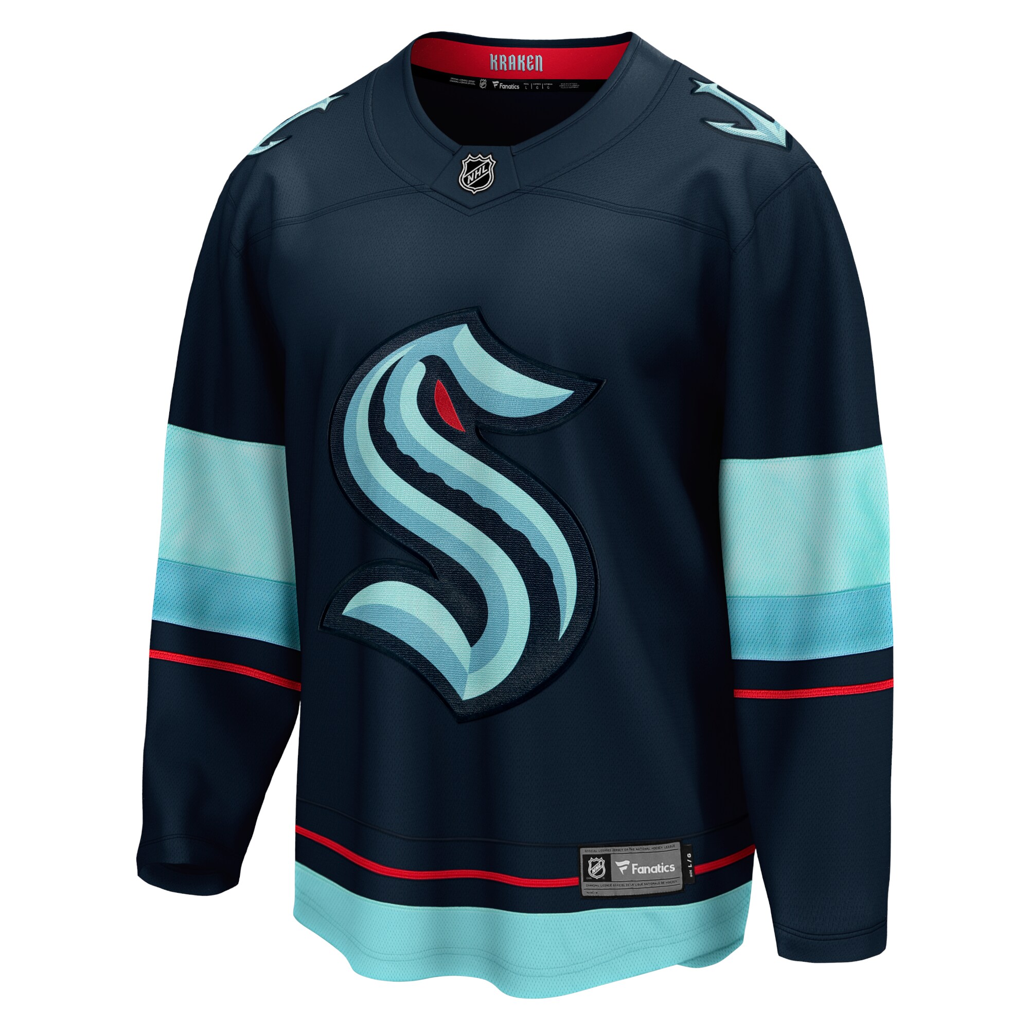 Seattle Kraken Fanatics Home Breakaway Jersey – Deep Sea Blue