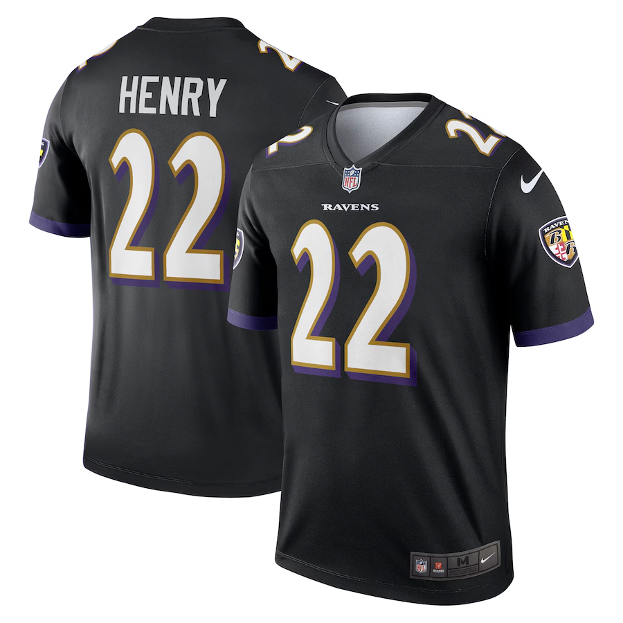 Derrick Henry Baltimore Ravens Nike Legend Player Performance Top - Black