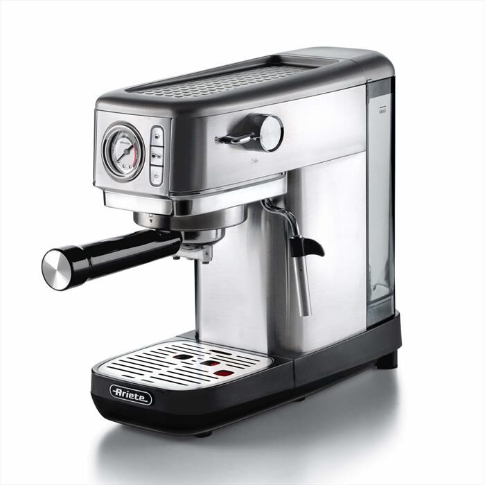 ARIETE - 1381 Macchina da caffè espresso con manometro-Silver