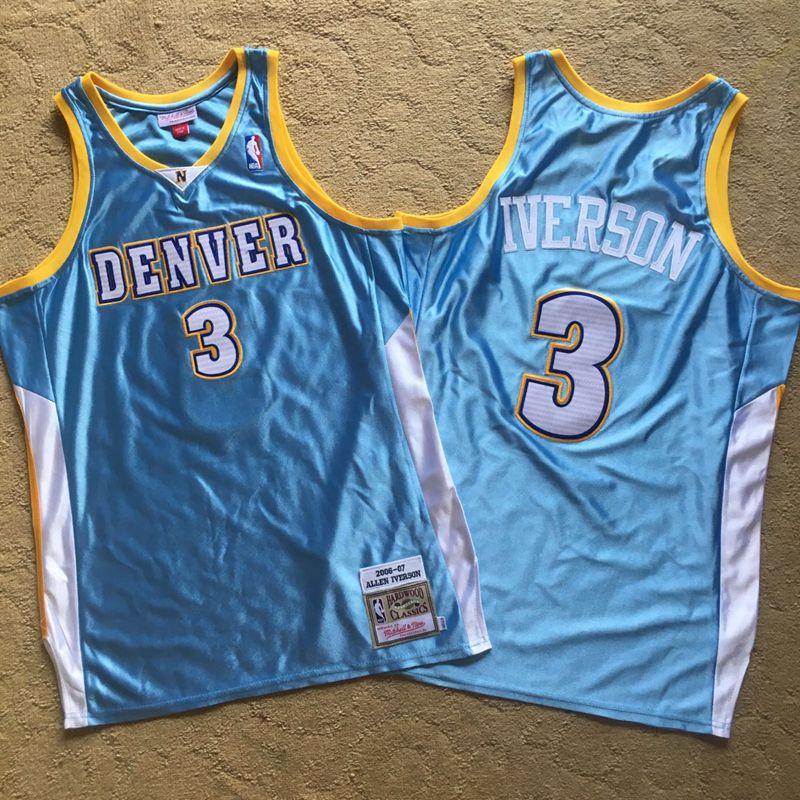 Allen Iverson Denver Nuggets Throwback Jersey