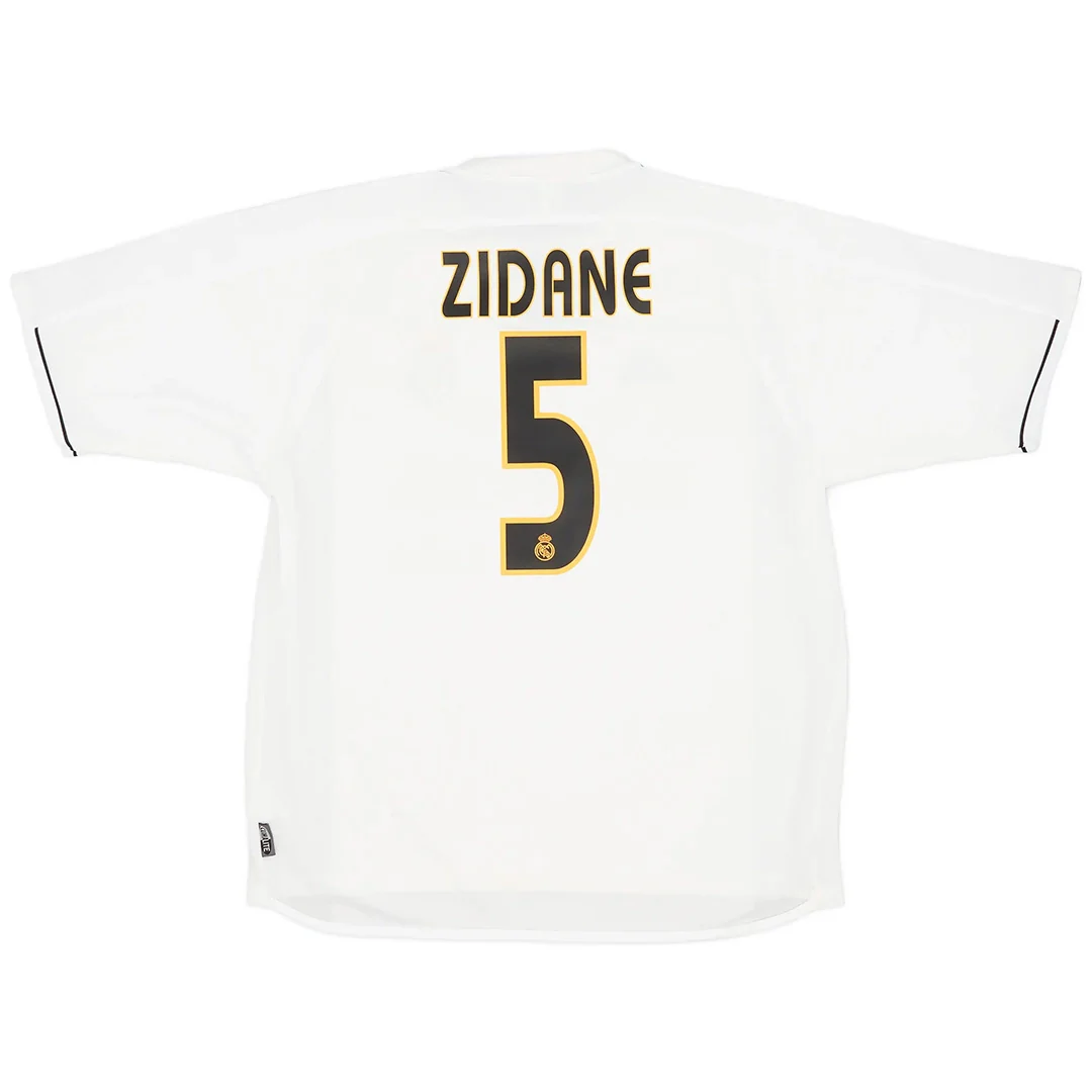 Zidane #5 Real Madrid 2003/04 Home Retro Football Jersey
