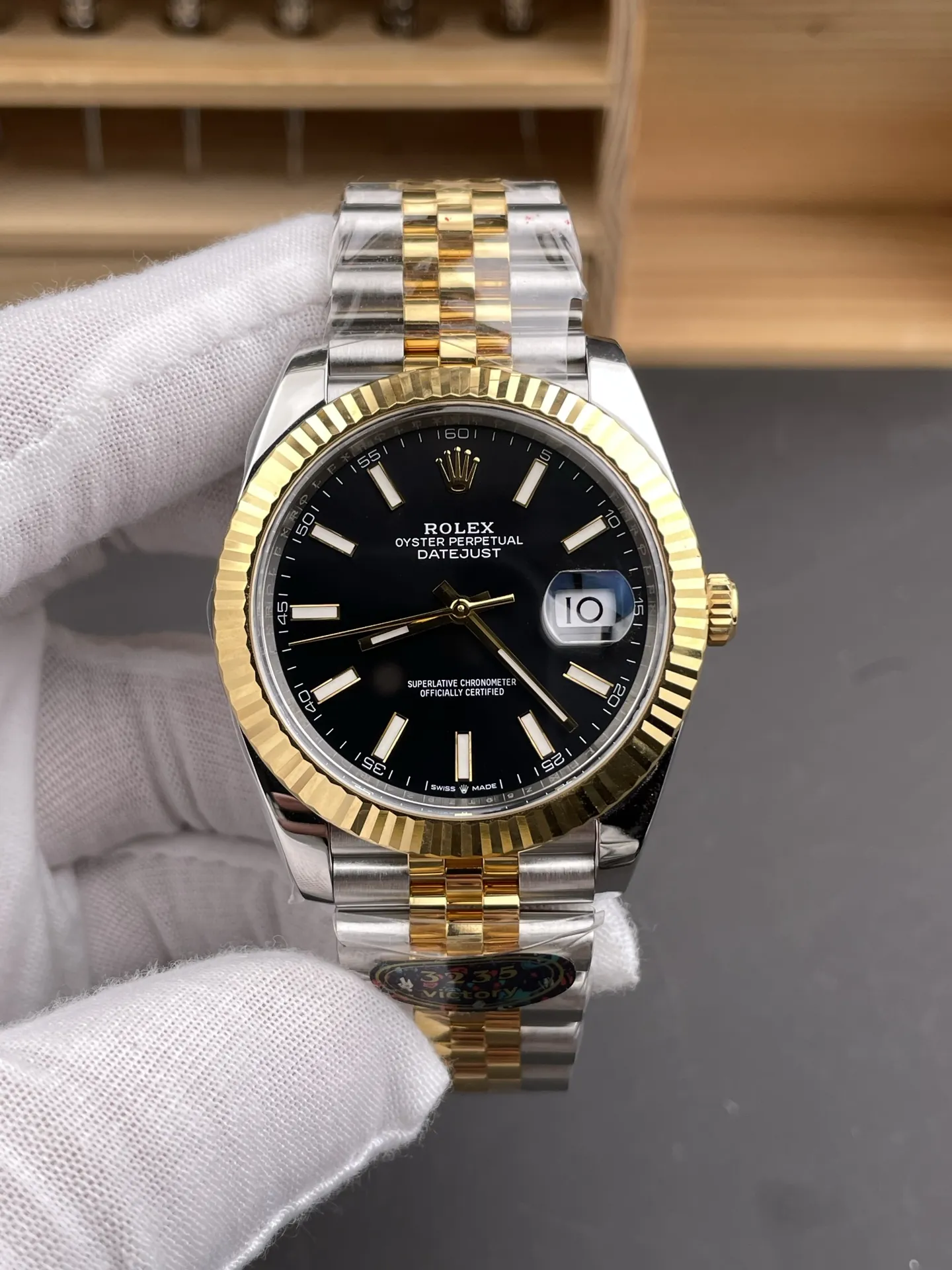 Rolex Datejust Two-Tone Black 41mm