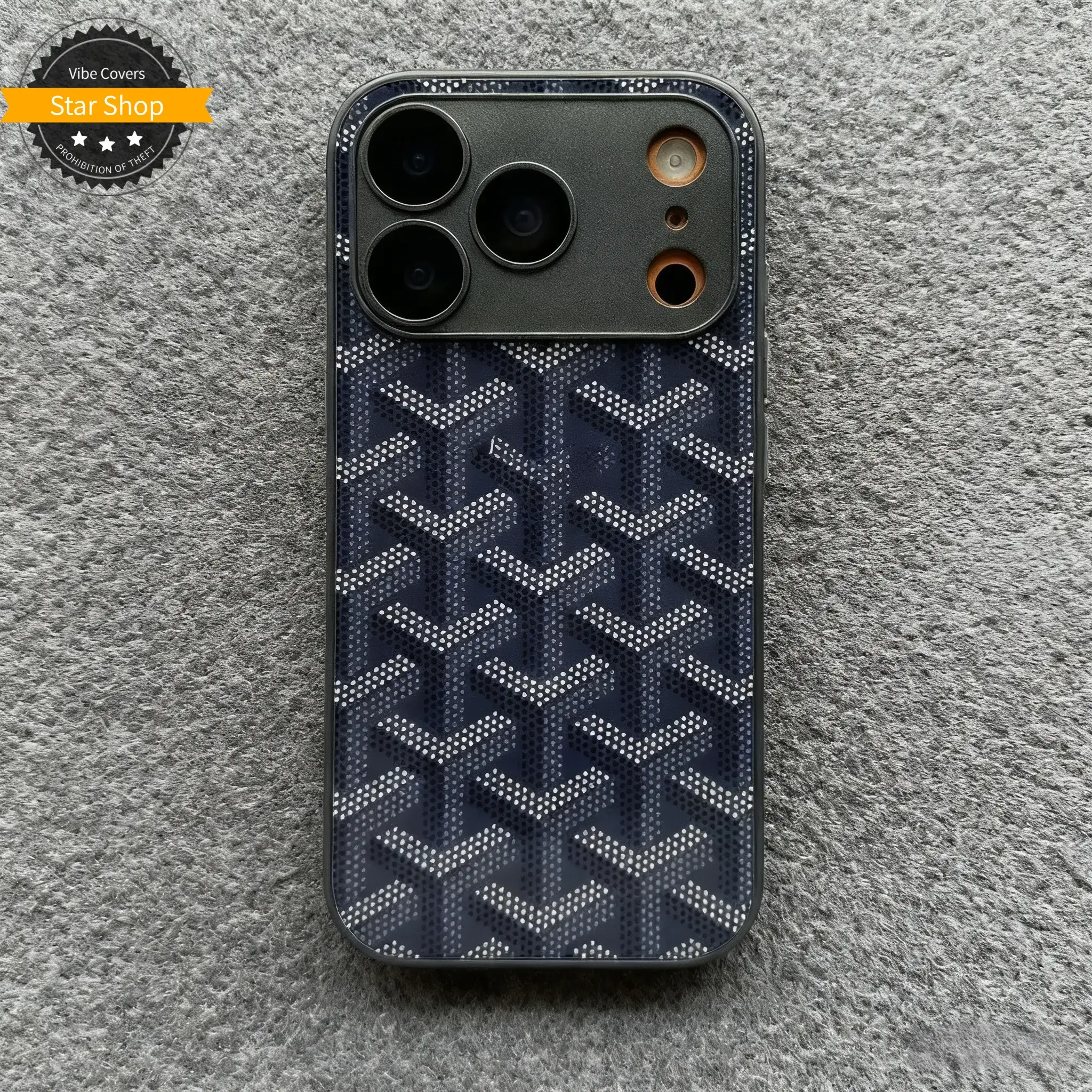 Trendy Full Coverage with Lens Protector IP 17 Pro Max Glass Back Panel 16 Pro Phone Case