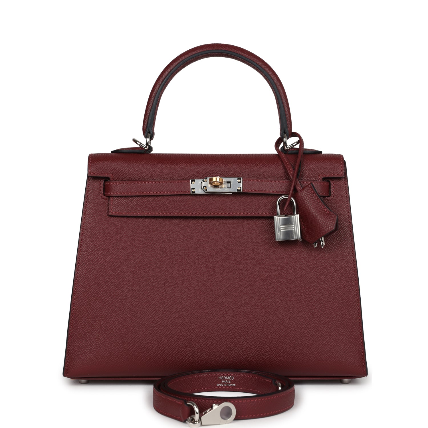 Kelly Sellier 25 Rouge H Epsom Electrum Hardware