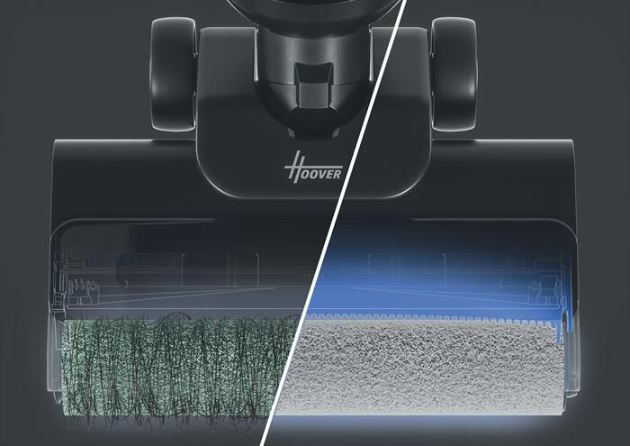 HOOVER - Scopa elettrica HW300 011-Nero, Argento