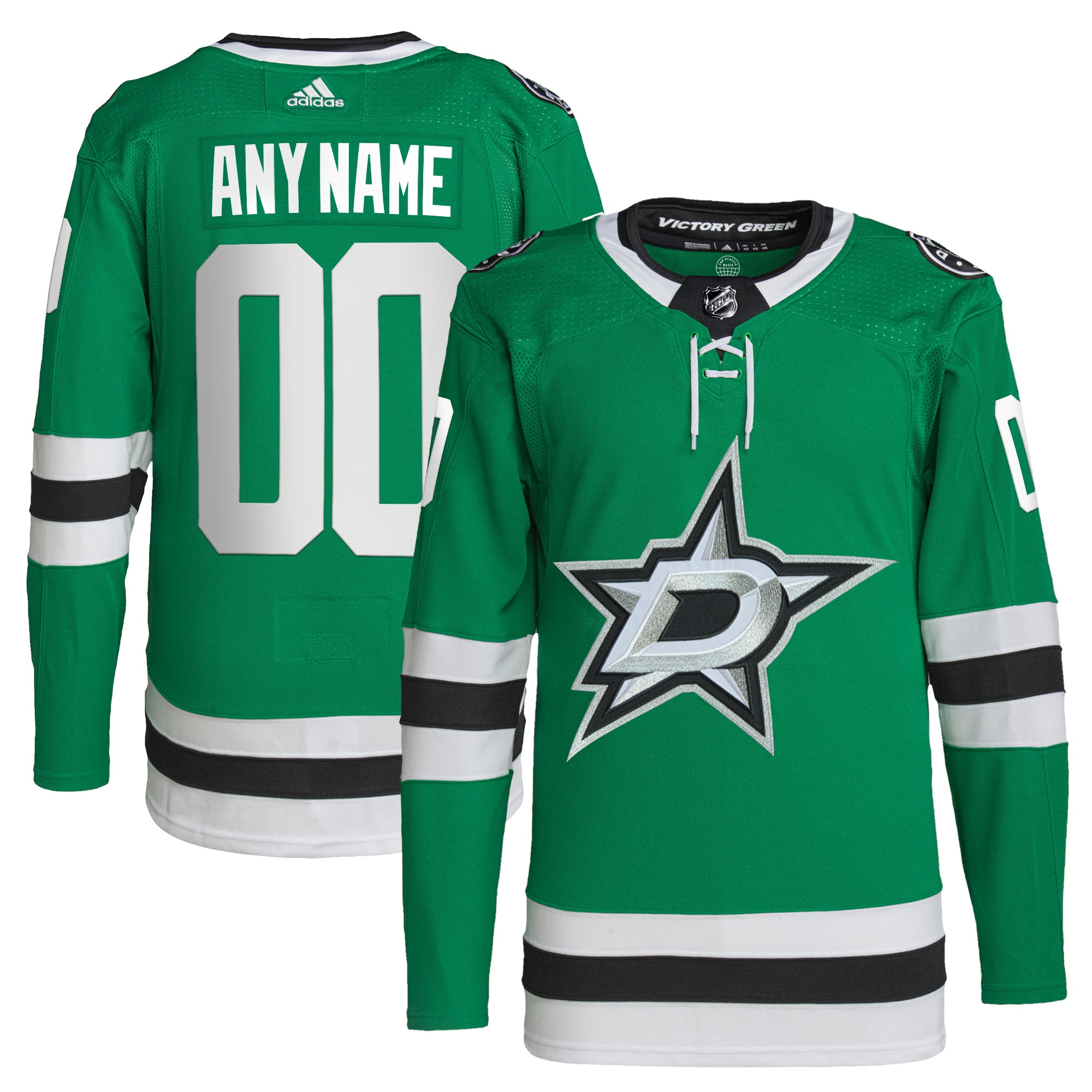 Dallas Stars   Home  Primegreen  Custom Jersey – Green