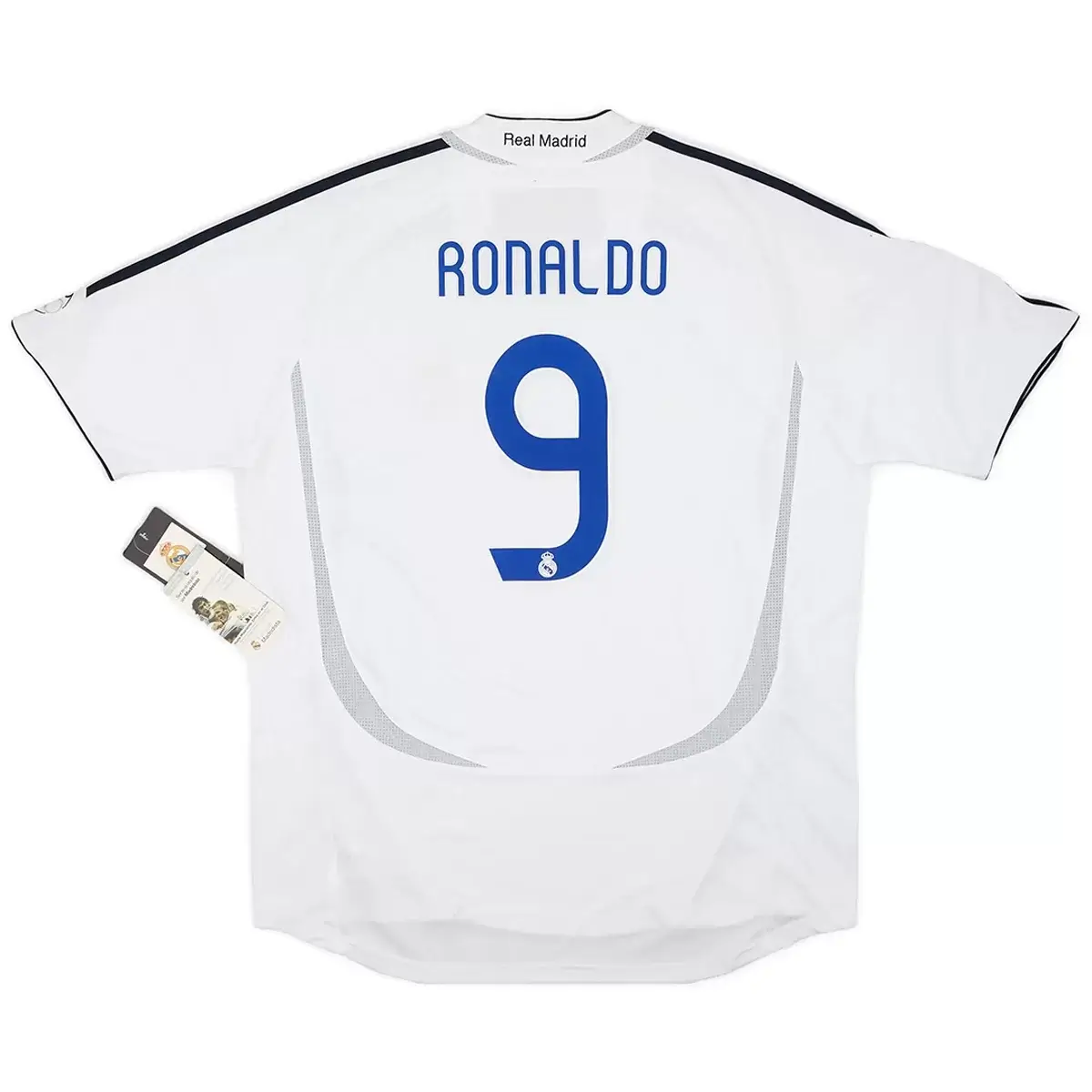 Ronaldo #9 Real Madrid 2006/07 Home Retro Football Jersey